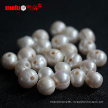 10-11mm Ringed Round Large Hole Cultured Pearls Beads Wholesale